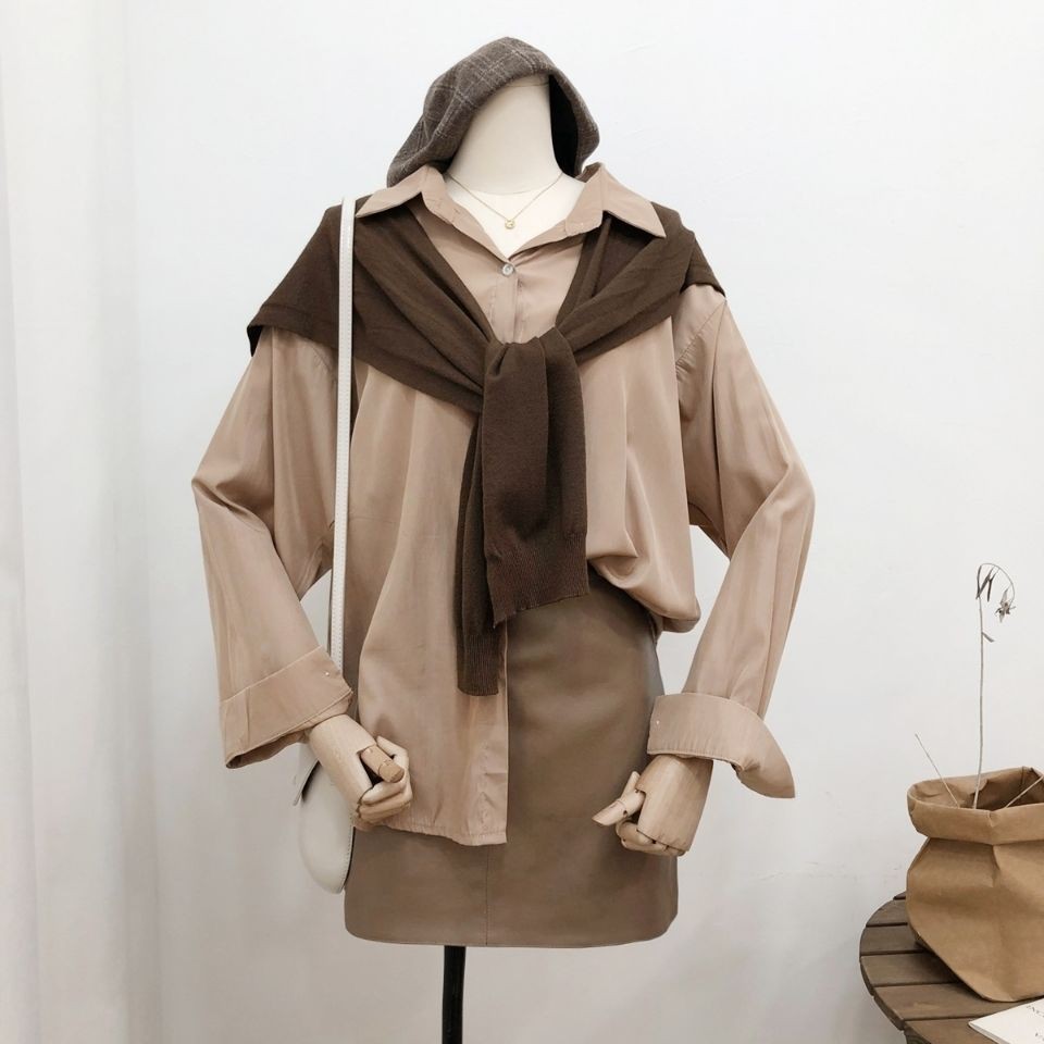 Áo Choàng Dệt Kim Thời Trang Thu Đông Hàn Quốc 2020 Dành Cho Nữ