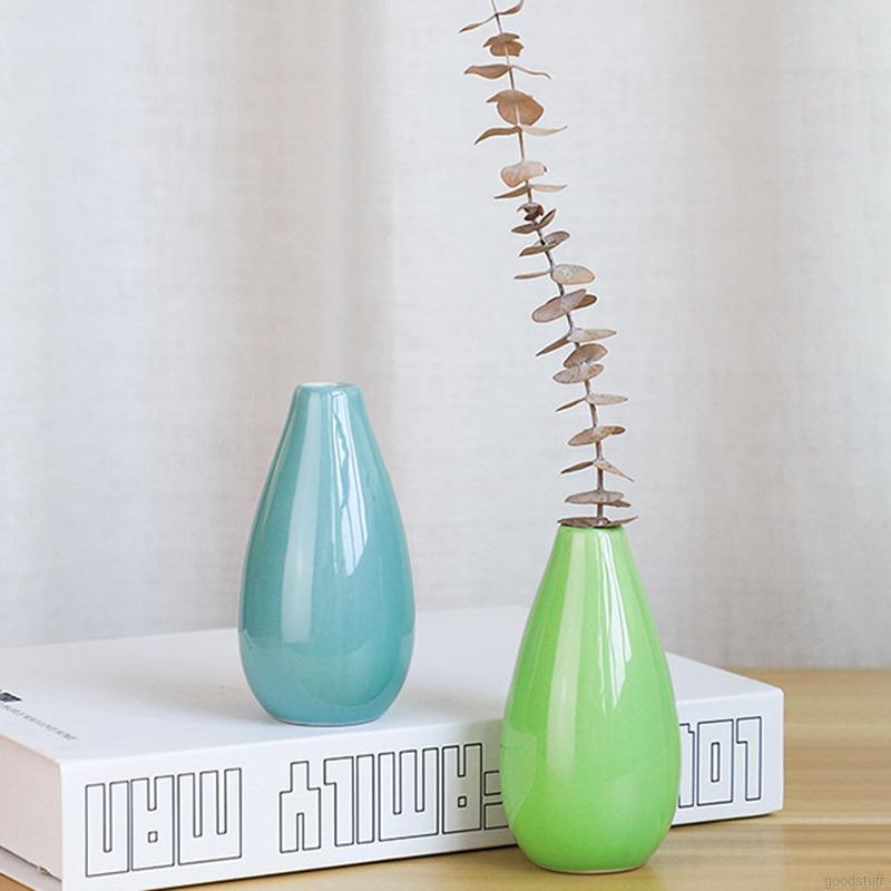 Lọ Cắm Hoa Bằng Gốm Sứ Trang Trí Nhà Cửa 10x5 X 1.5cm