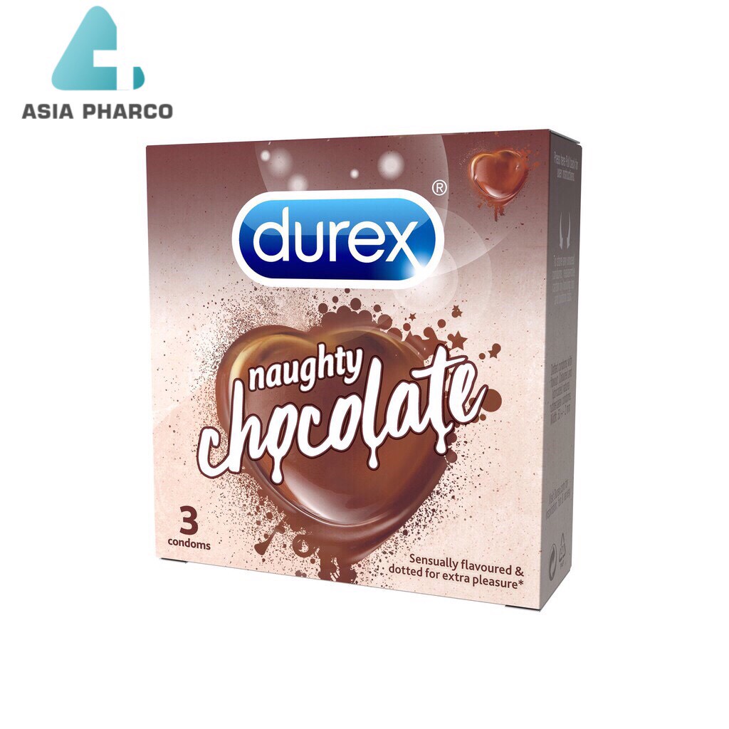 Bao cao su Durex Naughty Chocolate (3 bao/hộp)