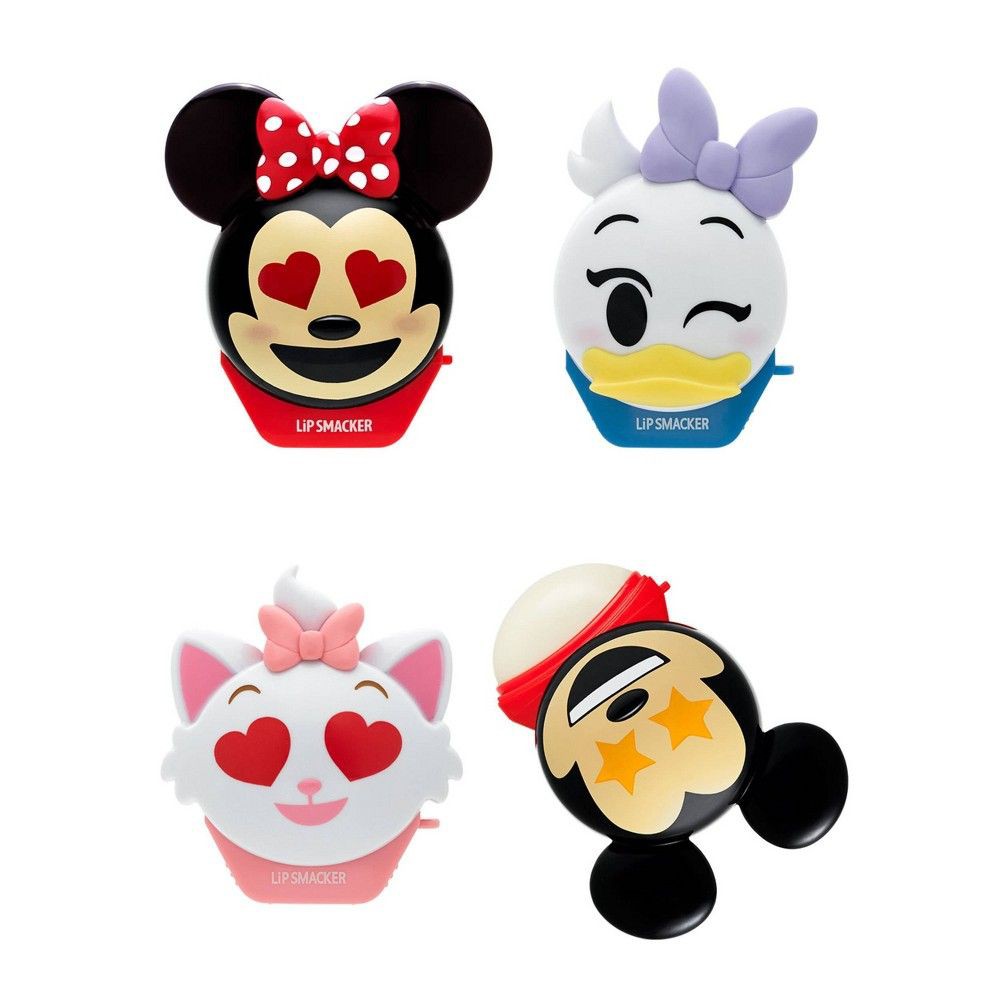 Bộ 4 son dưỡng ẩm Lip Smacker Disney Emoji Lip Balm 4 Pack, Mickey, Minnie, Marie and Daisy (Mỹ)