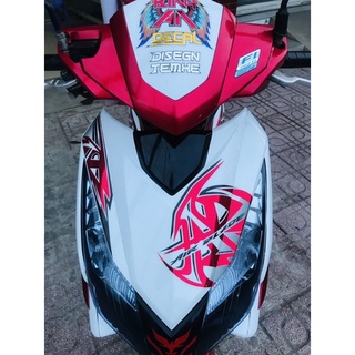 Tem Rời Air Blade 2010  trắng đỏ