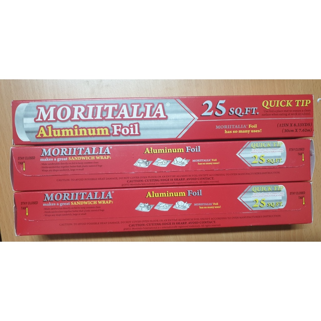 COMBO 3 HỘP MÀNG NHÔM THỰC PHẨM MORIITALIA 30CMX7.6M