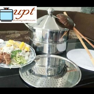 Nồi bánh cuốn inox 304, nồi 24 cm