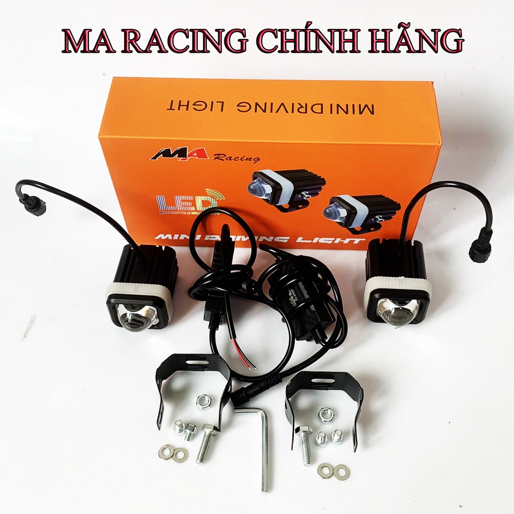 Đèn led trợ sáng mini 2 màu MA Racing chính hãng mã M1.0- giá 1 bóng ( 4 chế độ 31w)