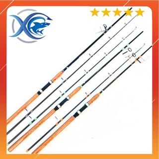 Cần Câu Cá Ashino Black Max Carbon xoắn Toàn Thân Cán Gỗ Chất Lượng