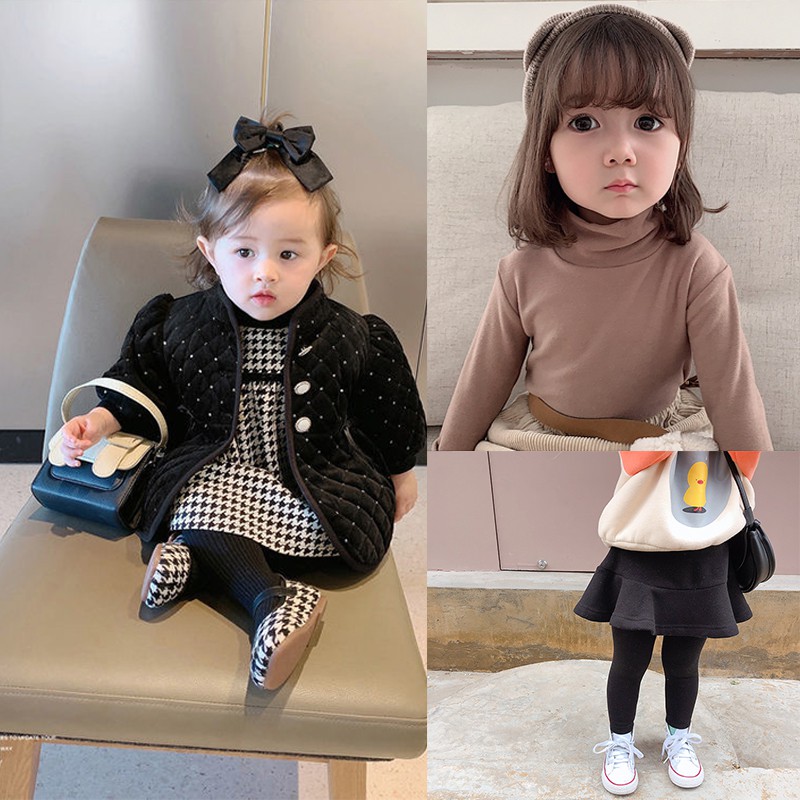 Bộ Đồ Cotton Thời Trang 2021 Áo Khoác Giữ Ấm + Áo Thun Tay Dài + Quần Dài Thời Trang + Nón Đáng Yêu Cho Bé