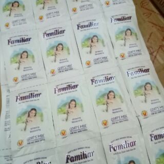 Combo 10 dây sữa tắm Familiar Dê 6ml_ 12 gói trên dây