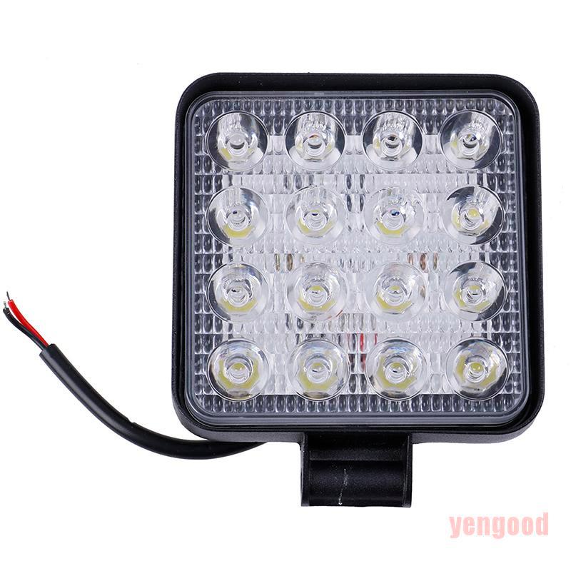 Đèn pha LED 48w 12v 24v hình vuông 4 inch chuyên dụng cho xe tải