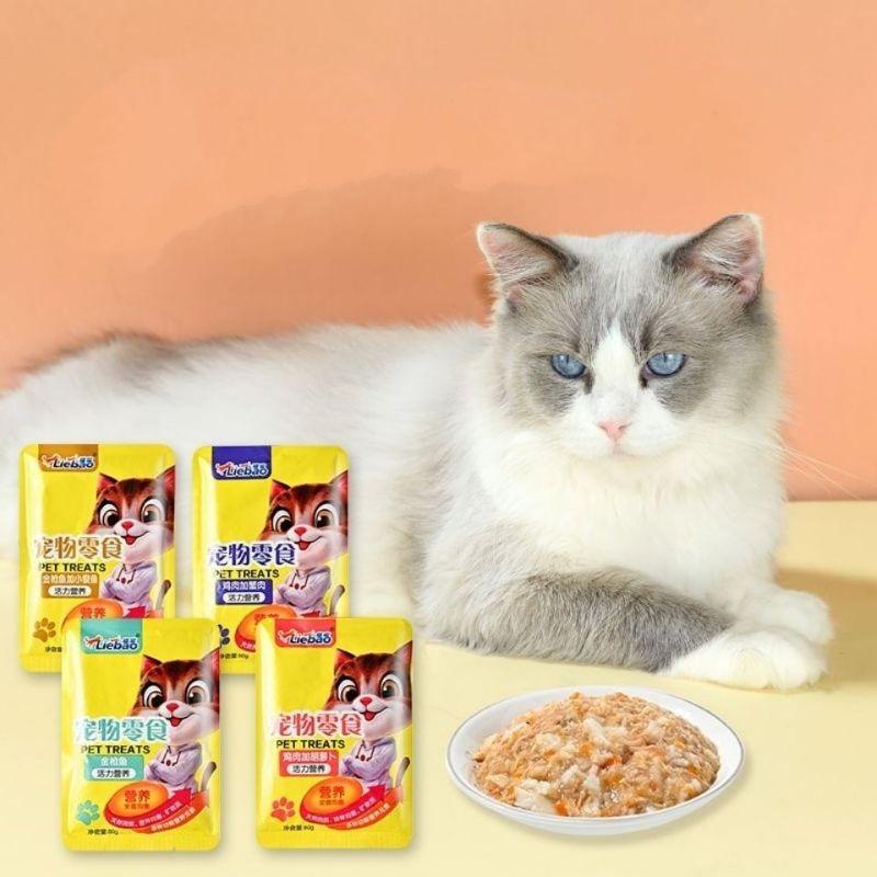 Pate Cho Mèo Liebao Gói 80g - Pate Liebao Cho Mèo Nội Địa Trung