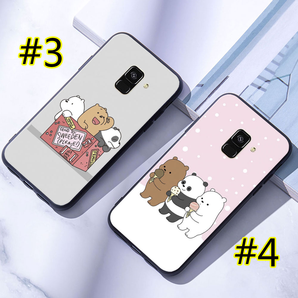 Ốp điện thoại mềm in hình 3 chú gấu cho Samsung Galaxy A6/A8 Plus/A7/A9 2018