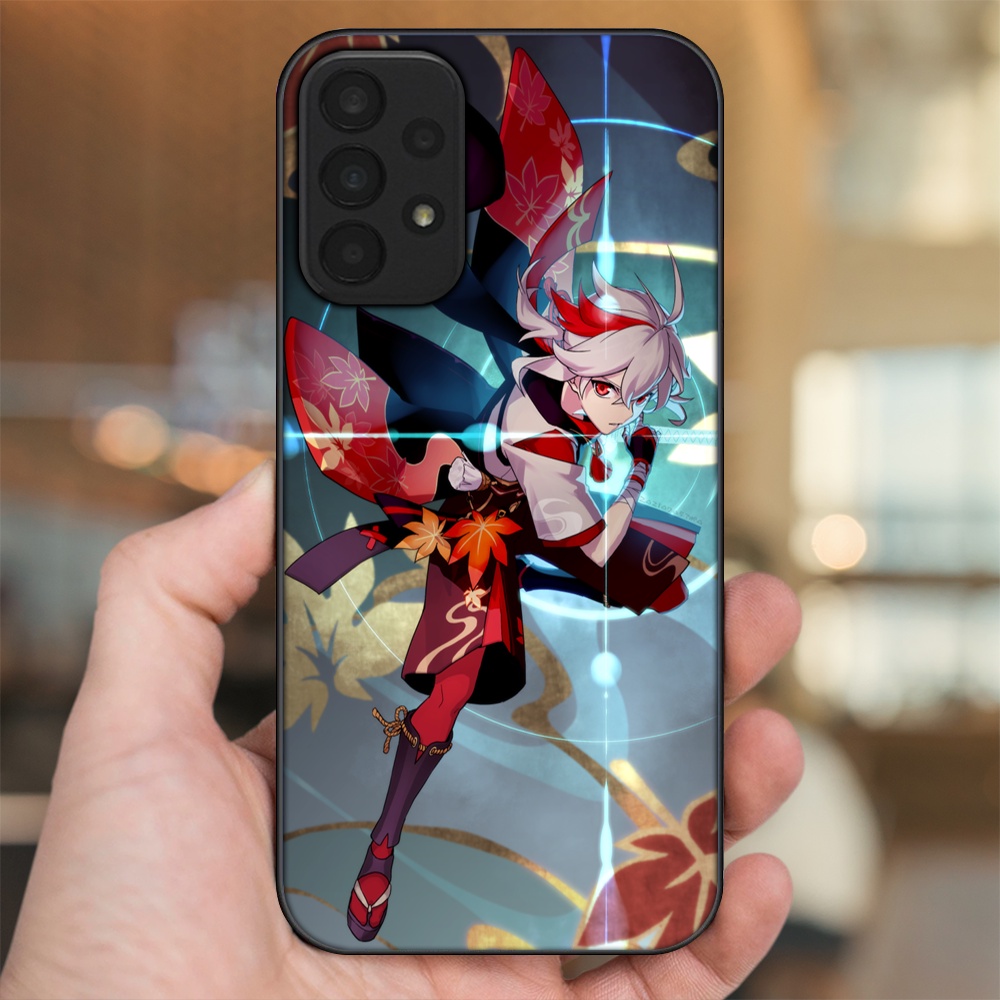 Ốp lưng Samsung A23 viền đen in hình Kazuha Genshin Impact