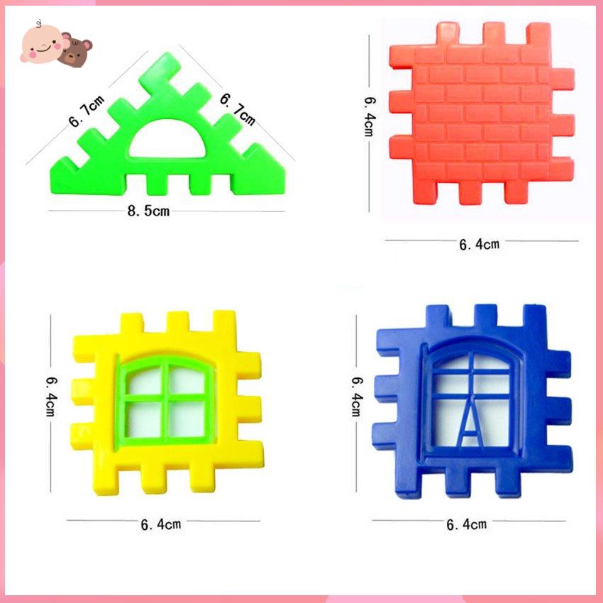 Bộ đồ chơi 24 khối lắp ráp ngôi nhà 3D độc đáo vui nhộn