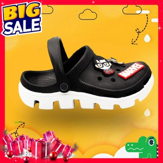 dép cross busy khủng long unisex đen đế trắng💖FREESHIP💖dép cross khủng long MAIKBCBV