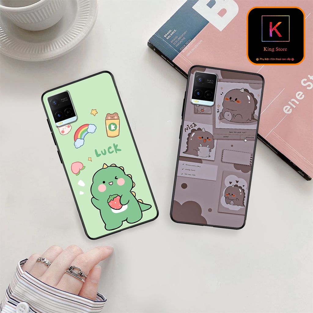 Ốp lưng Vivo Y21 - Vivo Y21s - Vivo Y33s - Ốp in hình khủng long,dinosaur dễ thương
