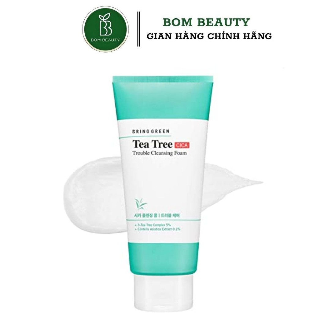 Sữa rửa mặt Bring Green Tea tree Cica Trouble Cleansing Foam (#bringgreen)