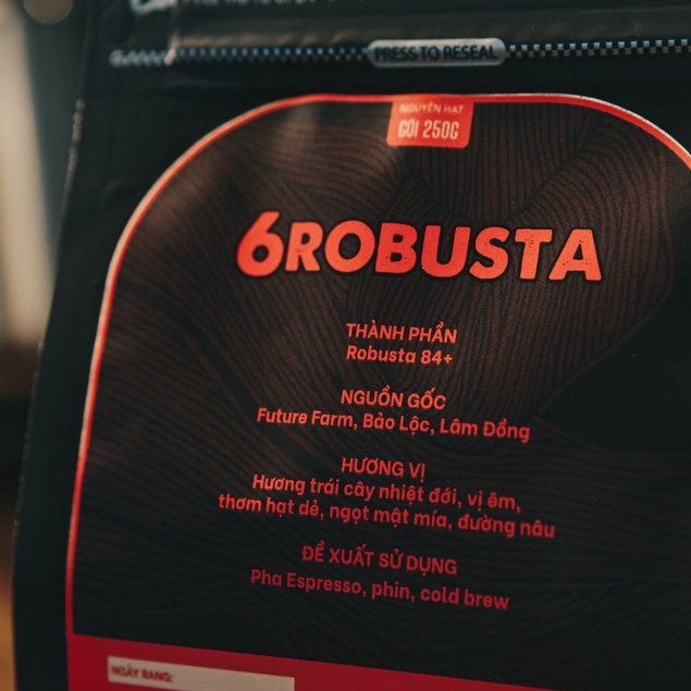 Cà phê Robusta rang xay nguyên chất, Combo 750g Cà phê  gồm Fine Ro 84+ và hạt Robusta Dak Lak giống sẻ cổ Pha Espresso