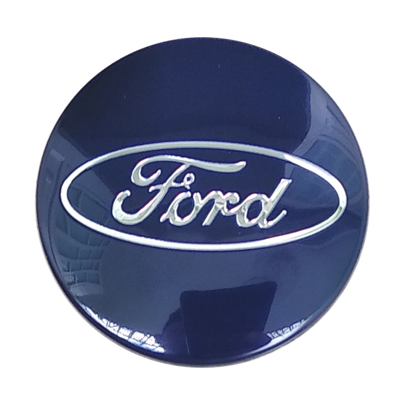 Logo chụp mâm bánh xe ô tô (1 cái logo) 54mm dùng cho Ford EcoSport, Fiesta