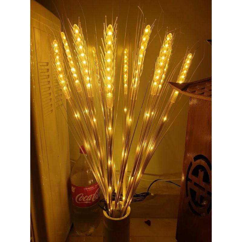 Bó 10 Bông lúa đèn led ánh kim thu hút TÀI LỘC-MAY MẮN-nhiều chế độ