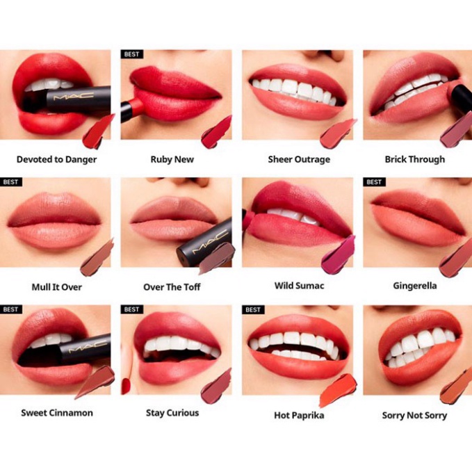Son Mac Powder Kiss Slim 891. 895. 894. 897. 892..977.987
