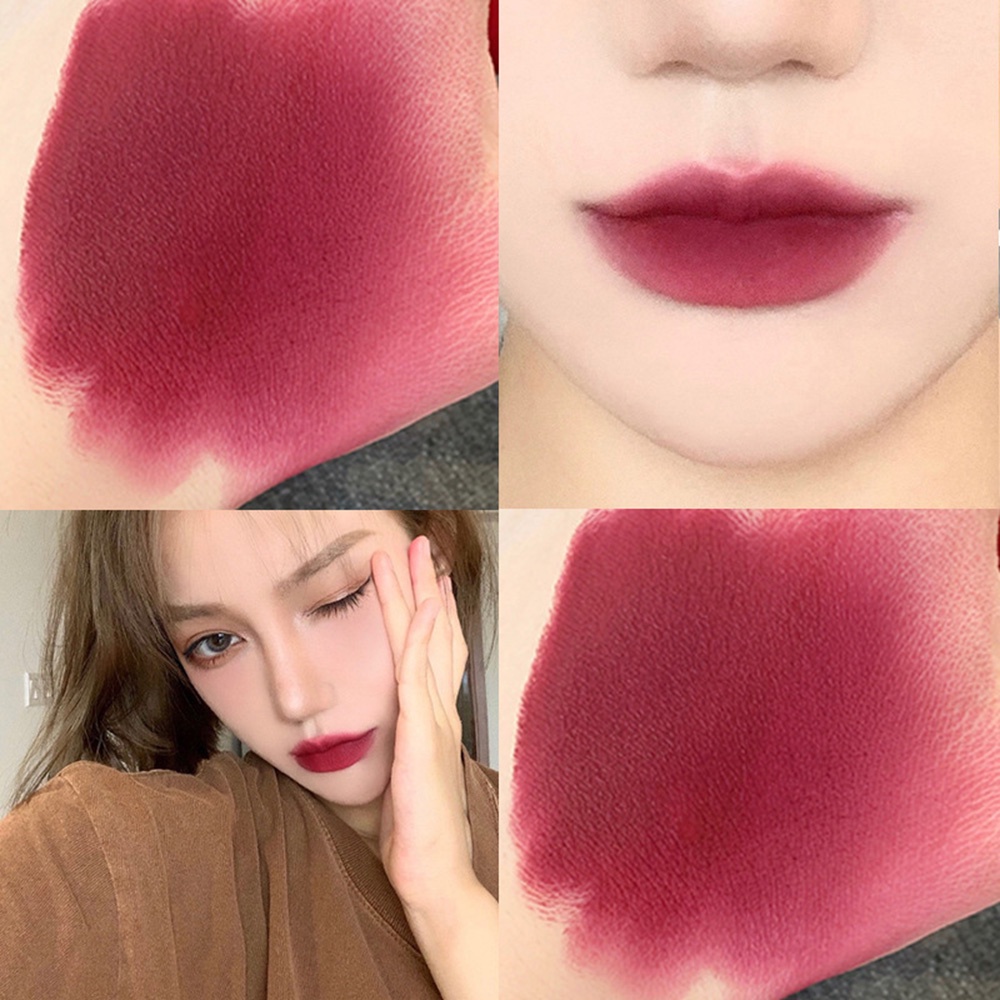 Son Môi Kiêm Bút Kẻ Viền Môi Hai Đầu Lâu Trôi Không Thấm Nước Qipin Mangogo