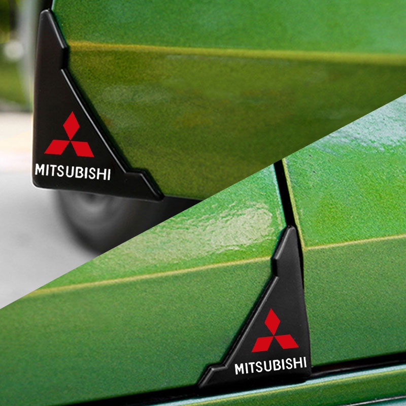 Bộ 2 Miếng Dán Góc Cửa Xe Hơi Chống Va Chạm / Trầy Xước Cho Mitsubishi Xpander ASX Challenger Triton Storm Mirage g4