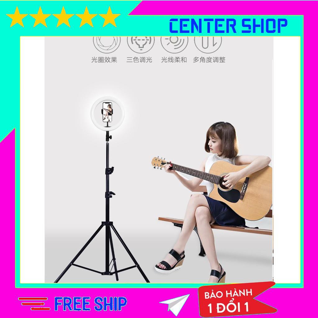 Đèn Led livestream 20cm, đèn livestream hỗ trợ trang điểm, chụp ảnh, quay phim 3 chế độ sáng - center shop | BigBuy360 - bigbuy360.vn