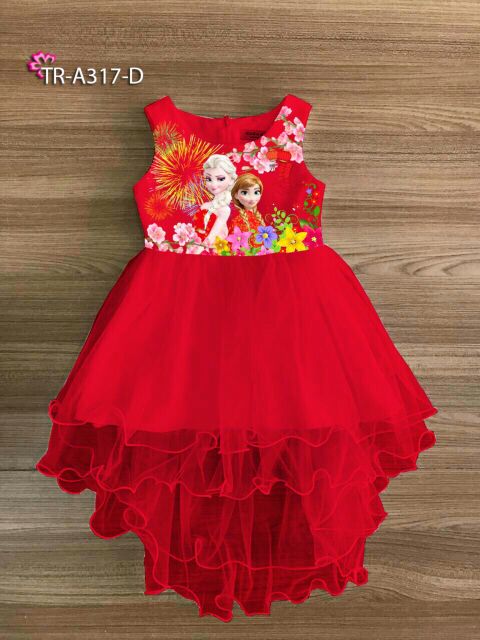 Đầm 3D công chúa Elsa