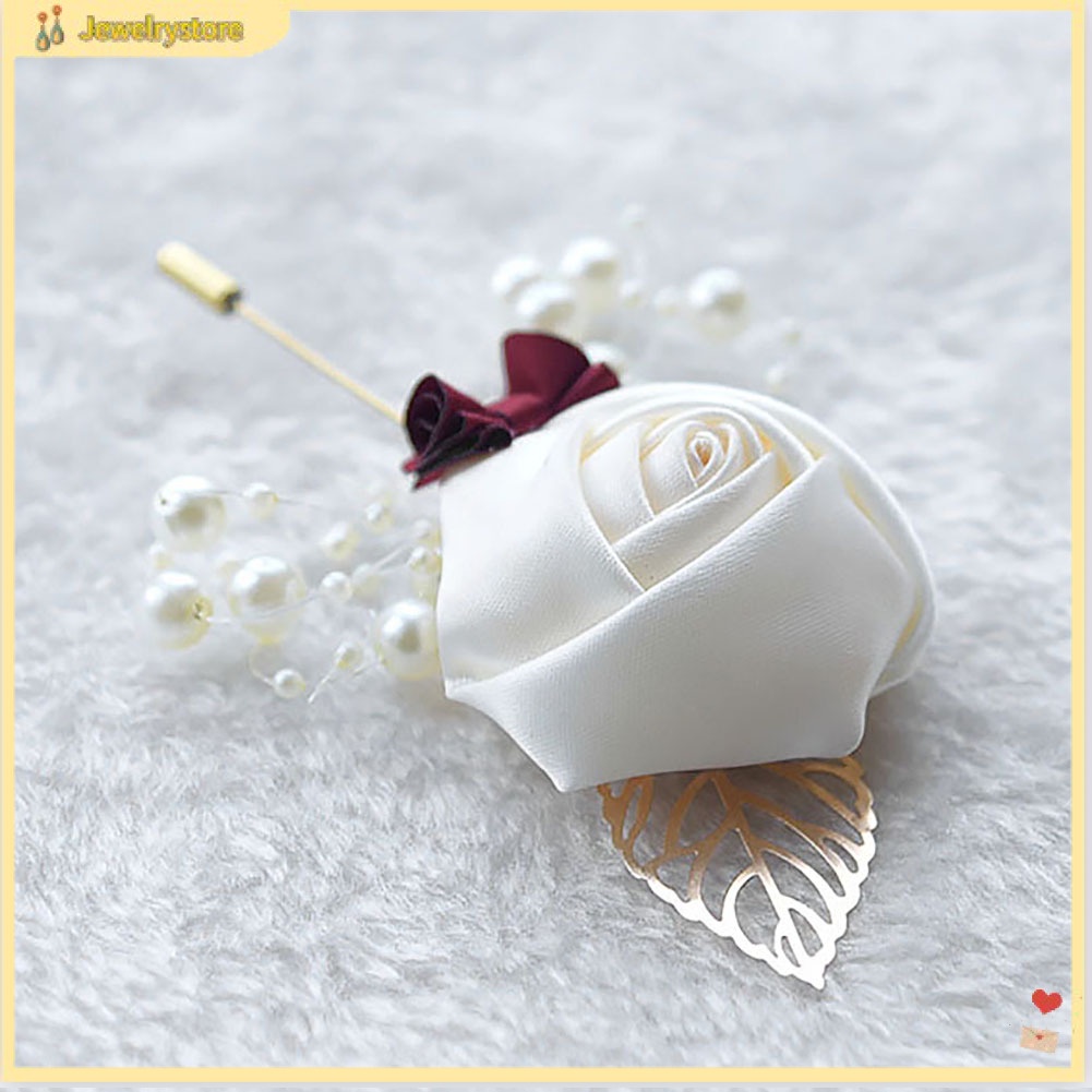 Tag cài áo hoa hồng quý phái