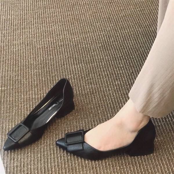 giày cao gót 3cm khóa vuông SOZINI siêu xinh