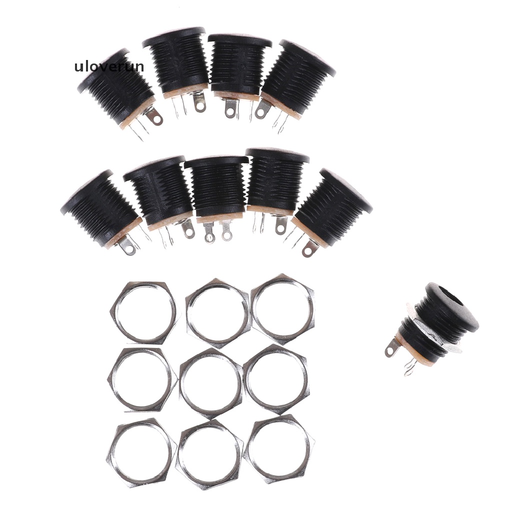 Set 10 Đầu Cắm Nguồn DC 022 2.1x5.5 mm PCB Chuyên Dụng