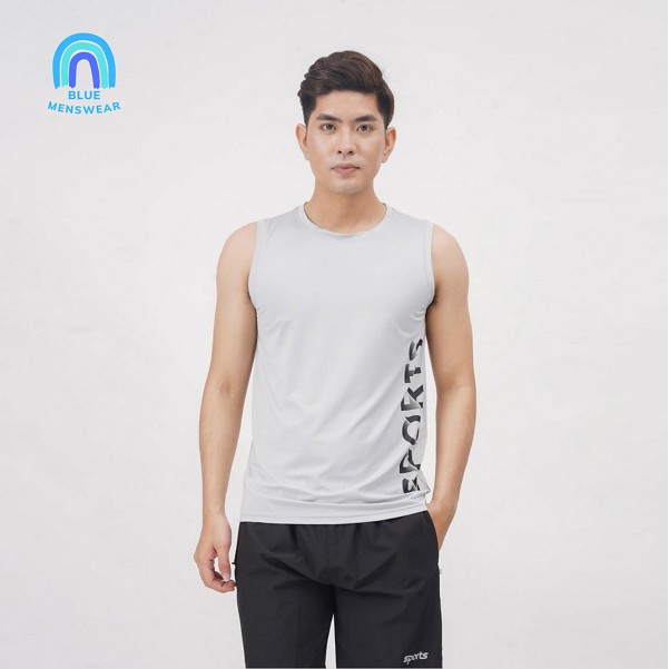 Áo sát nách thể thao Áo ba lỗ thể thao nam SPORT GYM giá rẻ mới nhất 2021 BATT12 - BLUE MENSWEAR