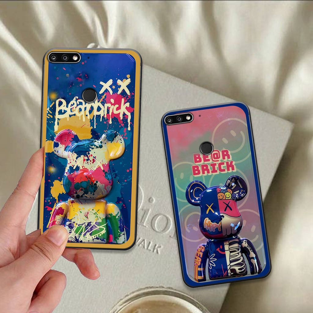 Ốp Huawei Y7 Prime 2018 / Y7 Pro 2018 bộ hình gấu bearick spider man cá tính phong cách siêu ngầu giá rẻ