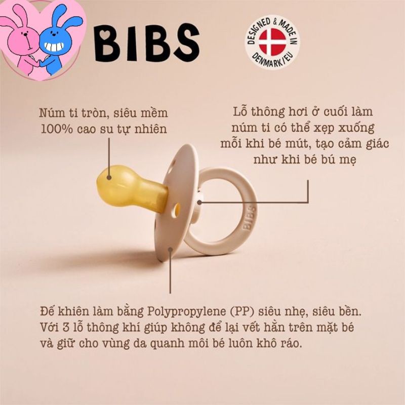 Ti giả BIBS nhập khẩu Đan Mạch