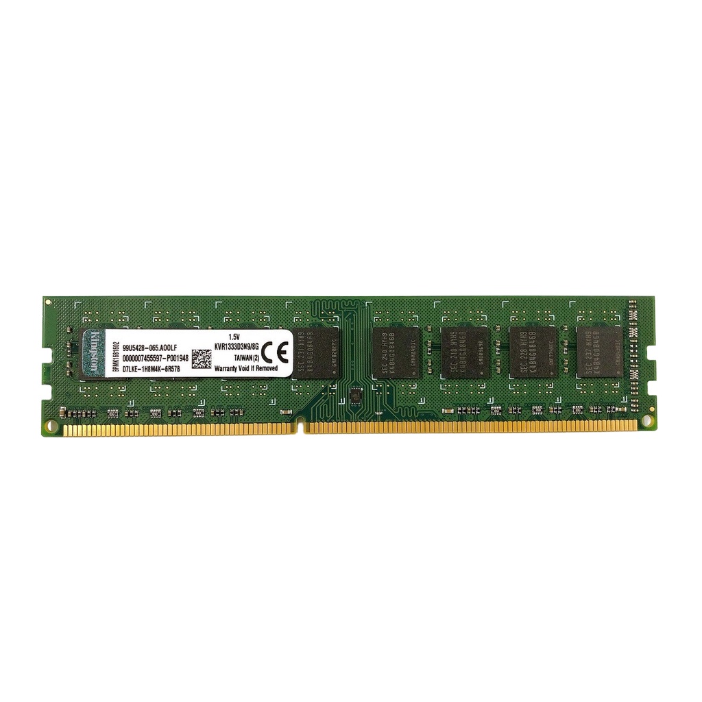 Ram Kingston 8GB DDR3 1333MHz PC3-10600 1.5V PC Desktop