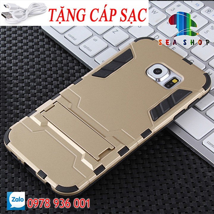 Ốp Samsung Galaxy S6 Edge - G925 chống sốc IRON MAN [SEASHOP]