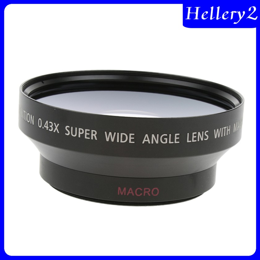 Ống Kính Góc Rộng 62mm 0.43x Cho Máy Ảnh Kĩ Thuật Số Canon Nikon Sony