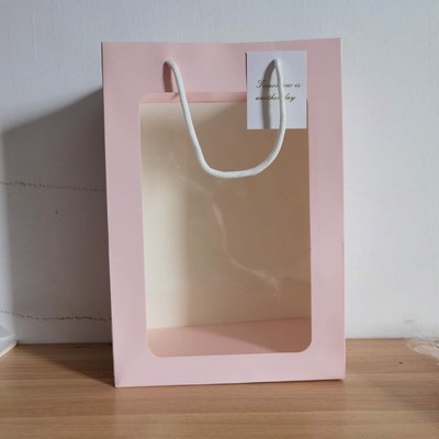 ( 25cm* cao 35cm) Túi đựng quà,túi đựng hoa trang trí một mặt kính