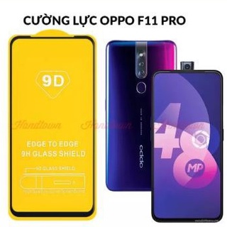 Cường lực full màn Oppo F11 pro, tặng kèm khăn lau