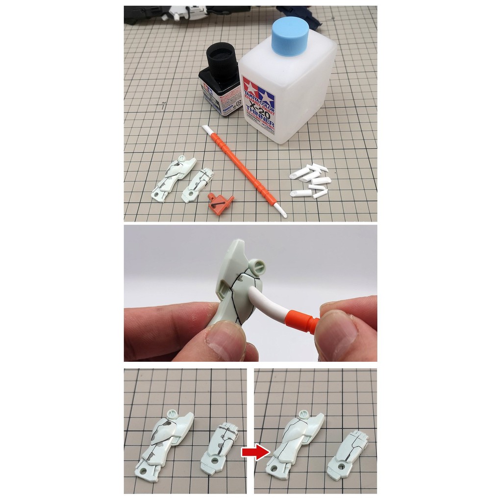 MOSHI - Bộ chùi Line + 10 bông - Dụng cụ mô hình