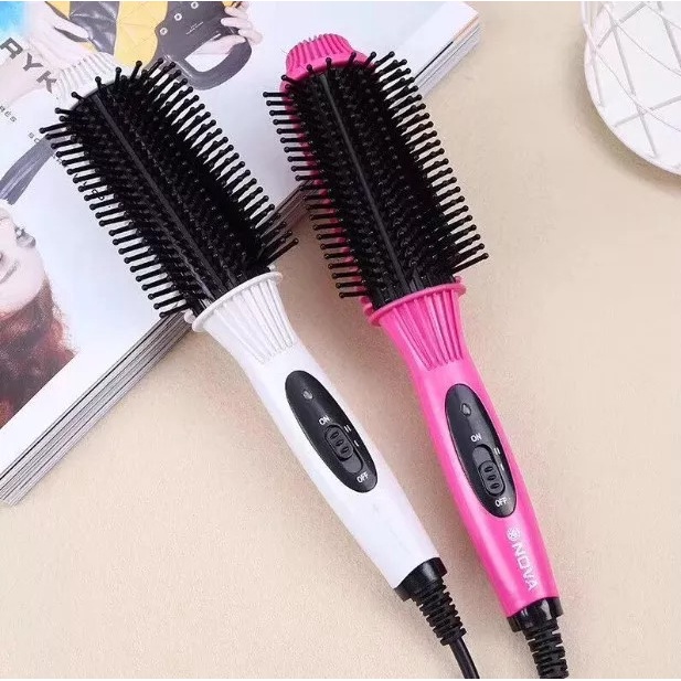 LƯỢC ĐIỆN CHẢI TÓC NOVA TẠO KIỂU UỐN CÚP CỤP XOAY TRÒN CHUYÊN NGHIỆP DÀNH CHO PHỤ NỮ - LƯỢC ĐIỆN TẠO ĐƯỢC NHIỀU KIỂU TÓC