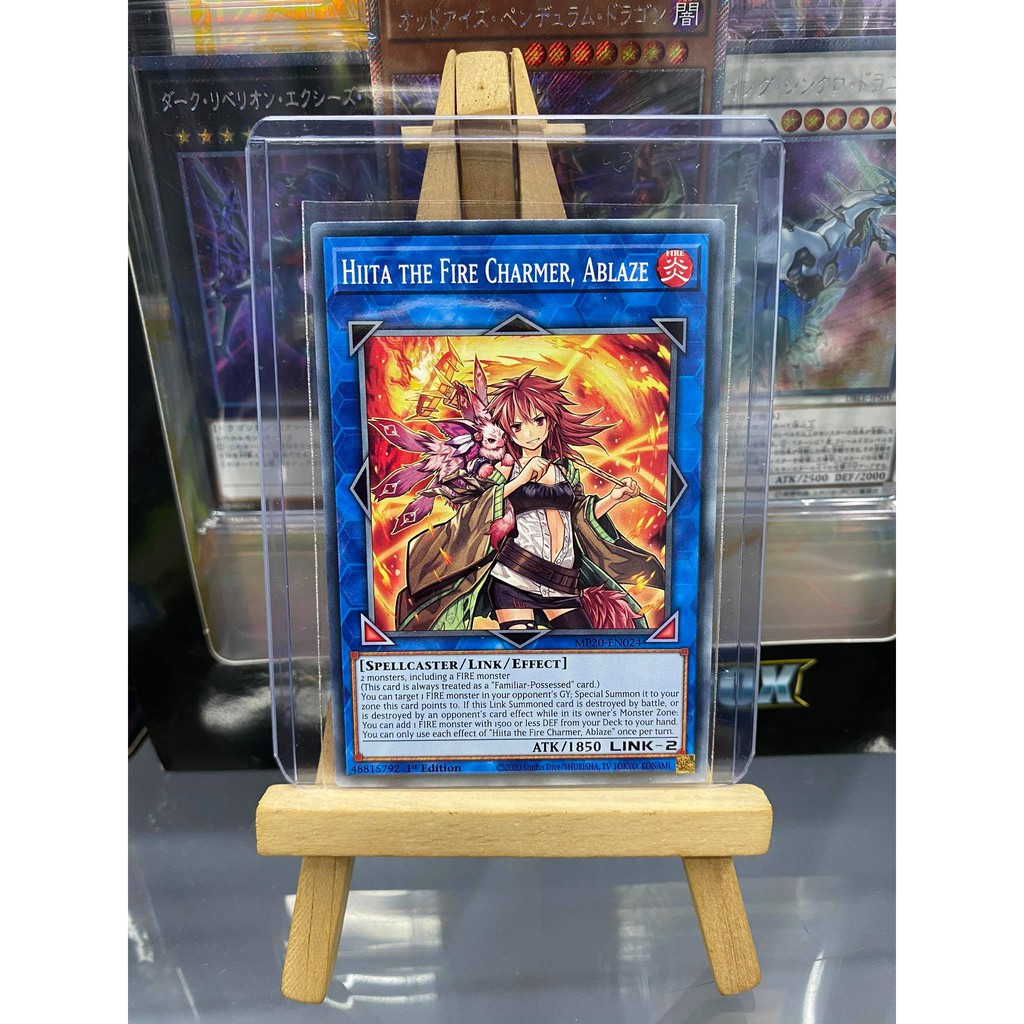 [ Dưa Hấu Yugioh] Lá bài thẻ bài Hiita the Fire Charmer Ablaze - Tặng bọc bài nhựa bảo quản