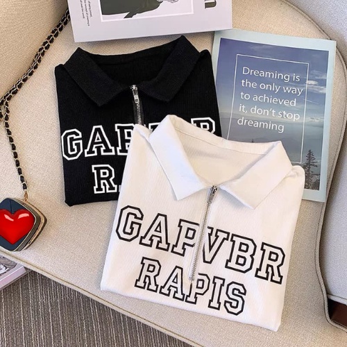 Đồ bộ nữ, set đồ bộ quần Legging đai cao và áo ôm ngắn tay cổ sơ mi có dây kéo vải thun cotton gân borip dầy dặn