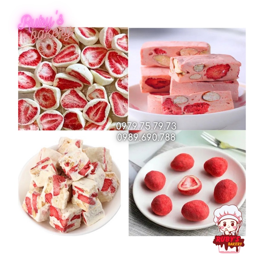 Dâu tây nguyên quả sấy giòn_50g