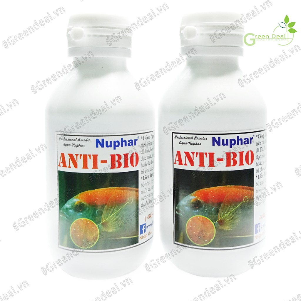 NUPHAR - Anti Bio (100 ml) - Xử lý nấm cho cá cảnh