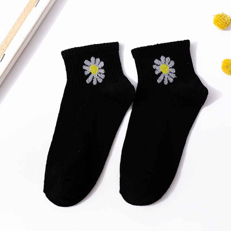 Happy-store ❤️ Vớ Cotton Cổ Thấp mỏng thoáng khí phong cách Hàn Quốc thời trang cho nữ