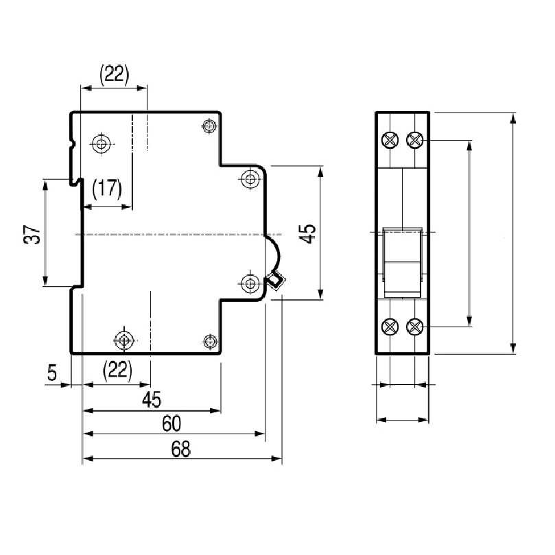 Cầu dao Chống Giật 2P 16A -20A-25A - 30mA RCCB DOBO KOREA đa năng - siêu nhạy - test giật trực tiếp