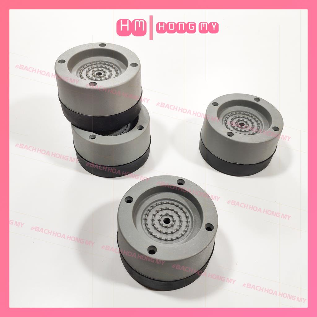 Chân đế máy giặt - Lót chân chống rung máy giặt 4 miếng cao su cao cấp - Lỗi 1 đổi 1
