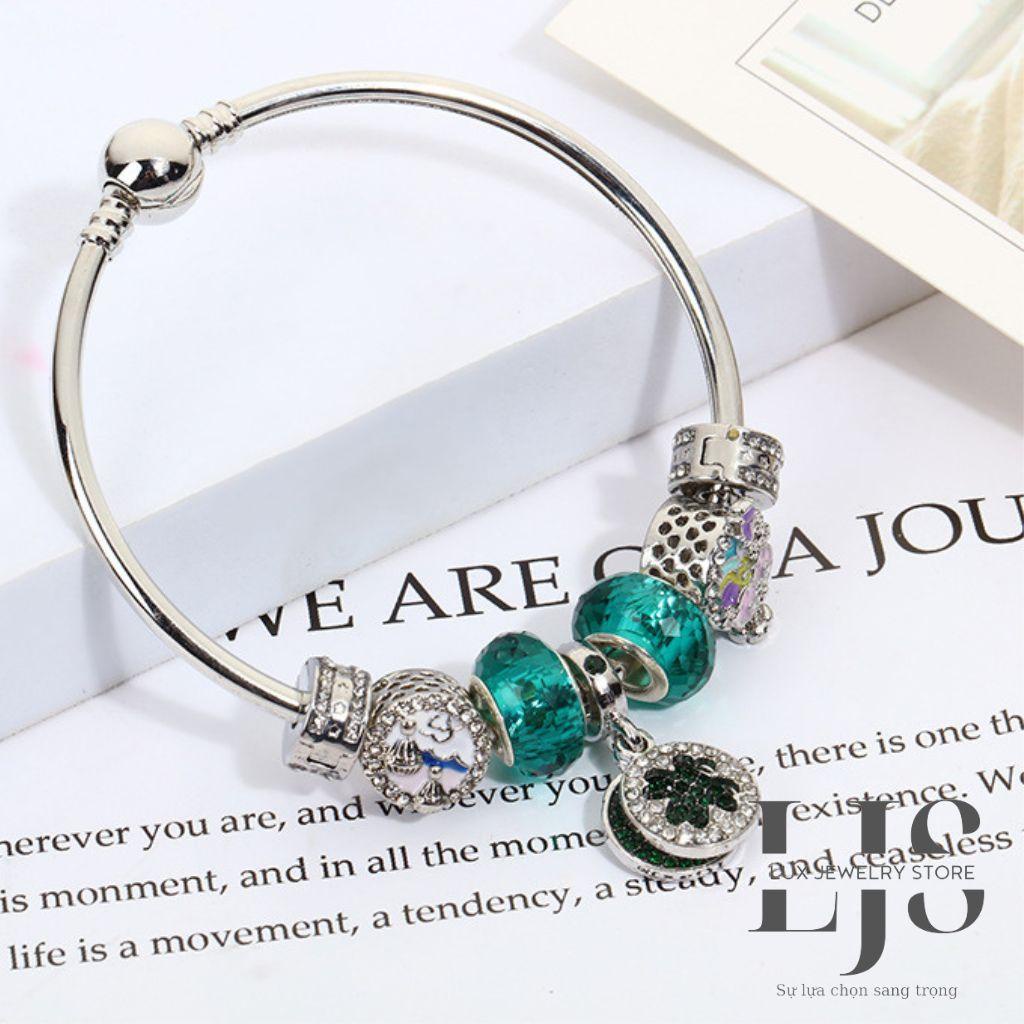 Lăc tay pandora mạ bạc 925 mệnh mộc, mệnh hoả