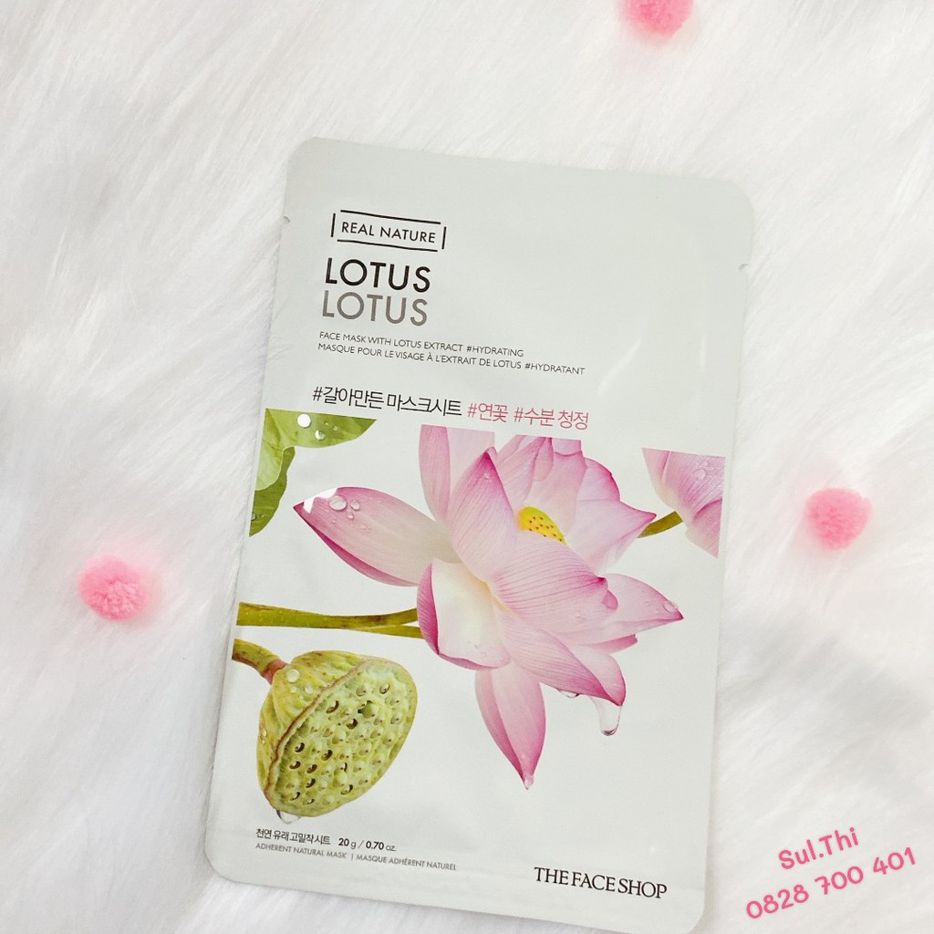 Combo 10 miếng mix Mặt Nạ The Face Shop Real Nature Mask Sheet 20g