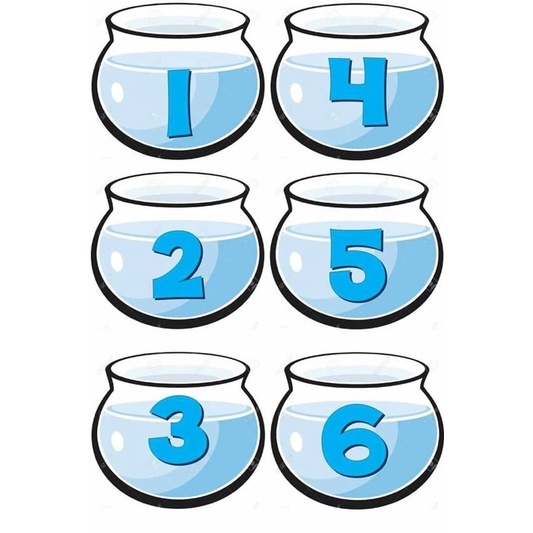 Học liệu đếm số chủ đề con cá, học liệu bóc dán montessori bé tập đếm
